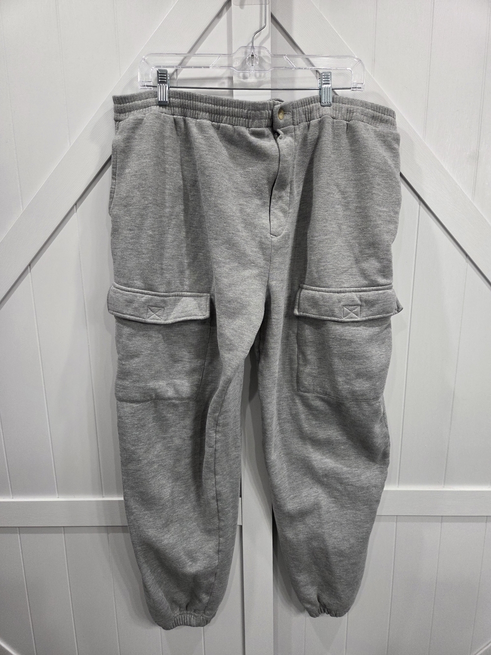 Gray Cargo Jogger Sweatpants for Men - Comfortable Everyday Wear